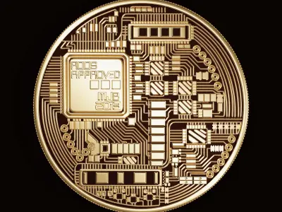 BITCOIN HIGH DETAILED MODEL 3D model