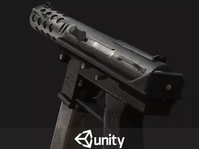 TEC-9 Only for Unity Low-poly 3D model