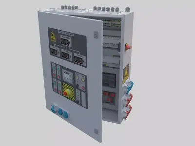 Workshop electrical box 3D model