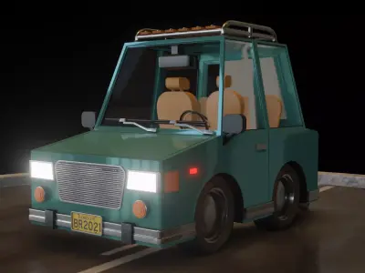 Carro simples Free 3D model
