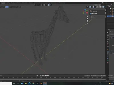 Low-Poly Girrafe giraffe Free 3D model
