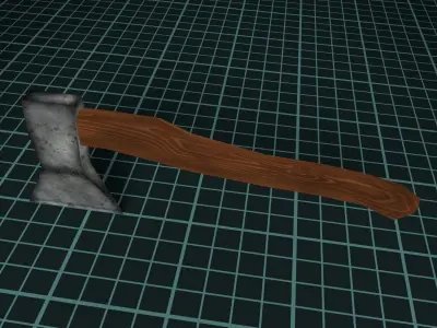 Low-poly Axe Free low-poly 3D model