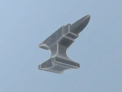 Anvil hammer Free low-poly 3D model