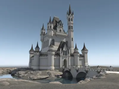 Medieval Castle 3D model 18
