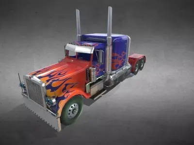 Peterbilt 379 3D model purchase