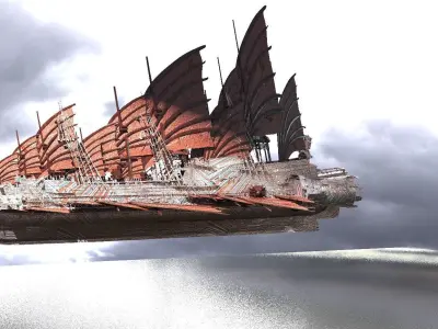 Hermes Drake ship 3D model