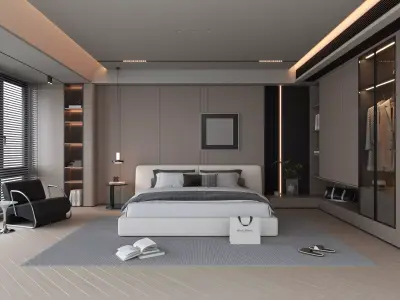 Bedroom Interior 07 3D model
