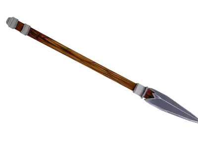 Stylized Medieval Spear Low-poly 3D model