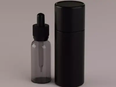 Dropper Bottle with Tube 3D model