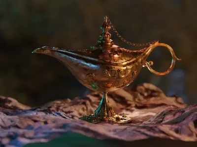 The Lamp of Aladdin 3D model