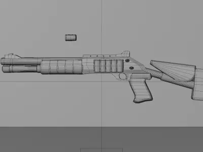 Benelli M4 Super 90 Low-poly 3D model purchase