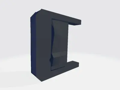 Military Suit Band Lock Low-poly 3D model