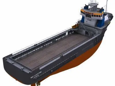 Platform Supply Vessel - 01 - 3D model