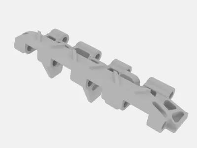 Track link Kgs-725 for Tiger 1 3D model