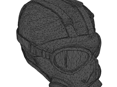 Realistic Industrial Gas Mask 3D Model 3D model