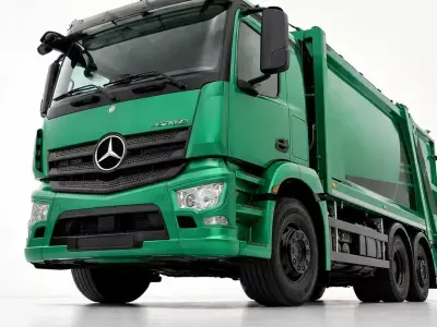 Mercedes Benz Antos Garbage Truck 3D model