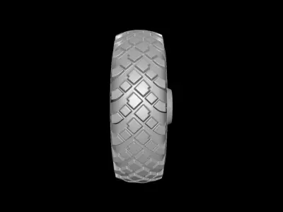 A MODLE OF A TRUCK TIRE 3D model