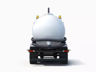 Septic Tank Trailer 3D model