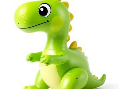 Inflatable Dinosaur Toy Model Pack for D Rendering Low-poly 3D model