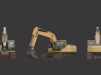 Excavator 3D Scan Print 3D model