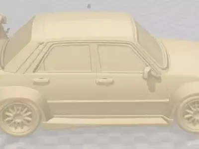 Renault 7 1982 Tuning Printable Car 3D print model