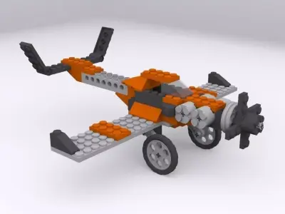Toy Airplane 3D model by 3dvinci