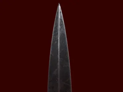 Drow Greatsword Low-poly 3D model