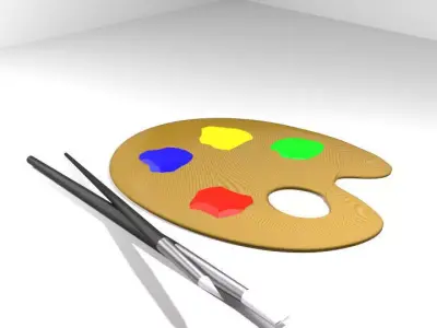 Drawing Tool - Color Palette 3D model