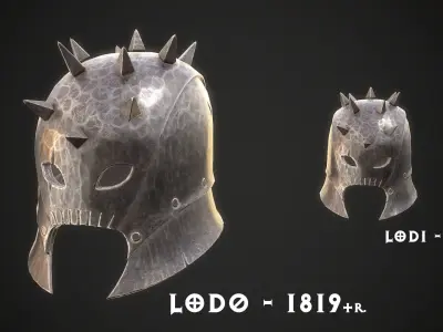 Orc Helmet Collection 3D Model Pack
