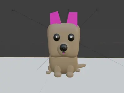 my dog as a toy 3D model