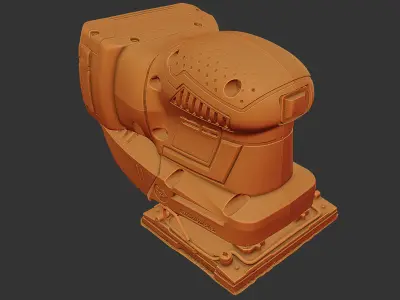 Bosch GSS Cordless Orbital Sander RAW Scan 3D model