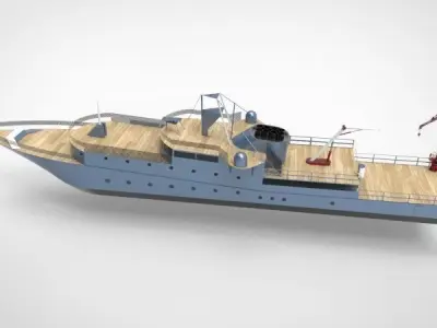 research ship type Y 3D model