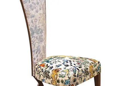 Dining Chair Low-poly 3D model