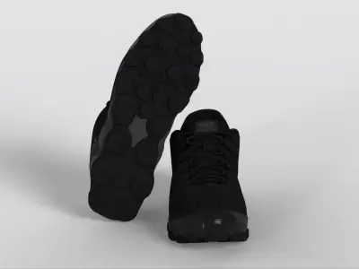 Reax 8 TR Style Training Shoes Gym Sneakers  Unity Game Ready Low-poly 3D model