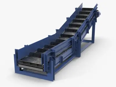 Apron conveyor 3D model