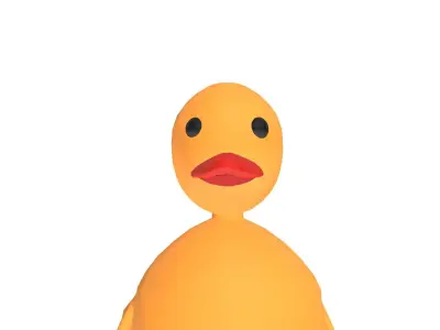 Cartoon Duck - Rigged Free 3D model