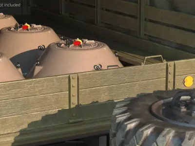 Cone-Shaped Bottom Influence Sea Mine Sand 3D model