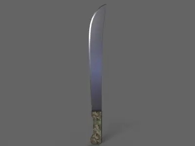 PBR Machete V1a Low-poly 3D model