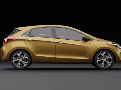 Hyundai i30 Metallic Brown 3D model