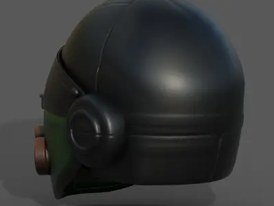 Helmet scifi military combat 3d model  Low-poly 3D model order