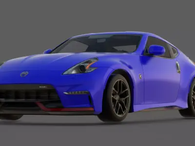2015 Nissan 370Z Nismo Z34 3D Model  Japanese Sports Car Icon 3D model
