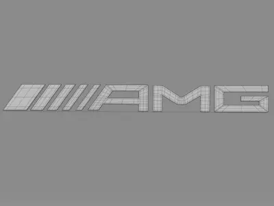 amg logo 3D model