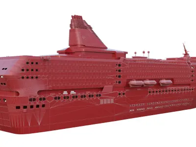 Silja Serenade Ro-Pax Ferry 3D model