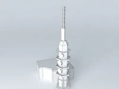 Transmitter Sitno Sitno broadcaster Free 3D model