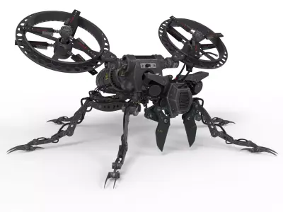 Robot wasp 3D model purchase