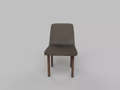 chair leather Low-poly 3D model