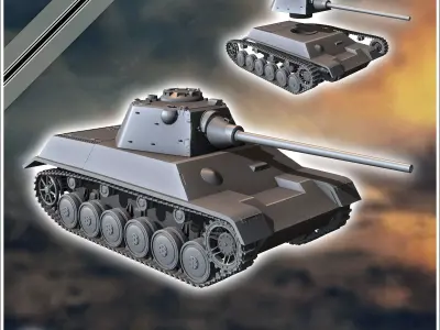 Panzer IV Ausf K with Schmalturm turret - Germany Eastern Wester 3D print model