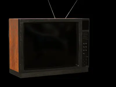 Old TV Low-poly 3D model