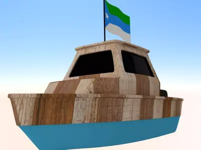 Jubaland  Somalia Fishing Boat 3D model