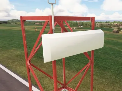 ILS Glide path model Low-poly 3D model